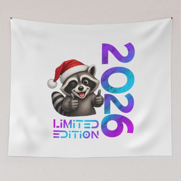 Item preview, Limited-Edition-2026 Funny Raccoon Christmas-Meme lovers designed and sold by numenee.