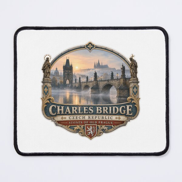 Item preview, Charles Bridge Czech Republic Stones Of Old Prague European Travel Souvenir designed and sold by JonesFlora2025.