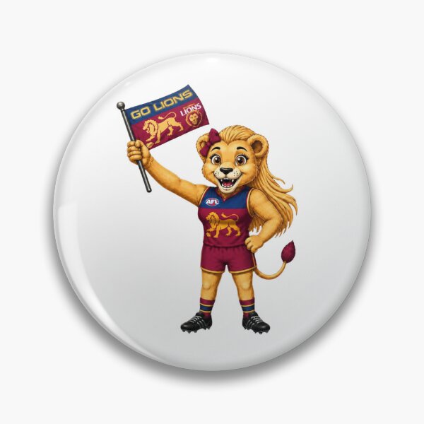 Item preview, Brisbane Lions Mascots Lioness designed and sold by PurrfectionMeow.