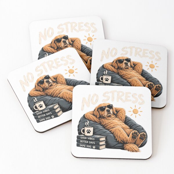 Item preview, No Stress Golden Retriever  designed and sold by Greta Lobodzinska.