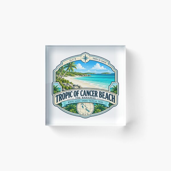 Item preview, Tropic Of Cancer Beach The Bahamas White Sands Under Tropical Skies Travel Destination designed and sold by JonesFlora2025.