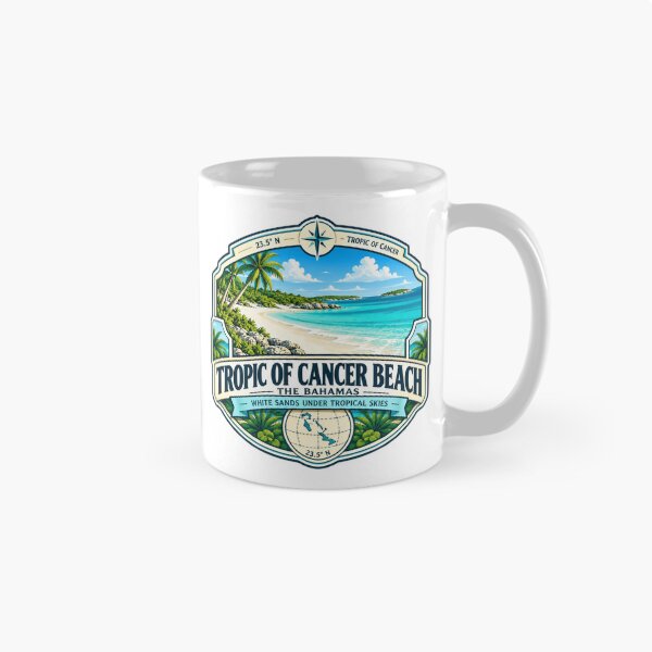 Item preview, Playa del Trópico de Cáncer, Bahamas: Arenas blancas bajo cielos tropicales. Destino turístico. designed and sold by JonesFlora2025.