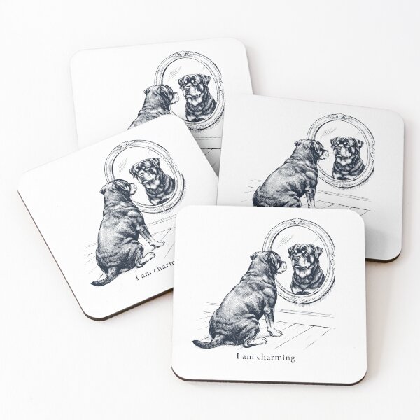 Item preview, Rottweiler I Am Charming Mirror Meme Dog Lover designed and sold by dian-rody-crest.