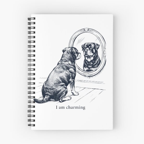 Item preview, Rottweiler I Am Charming Mirror Meme Dog Lover designed and sold by dian-rody-crest.