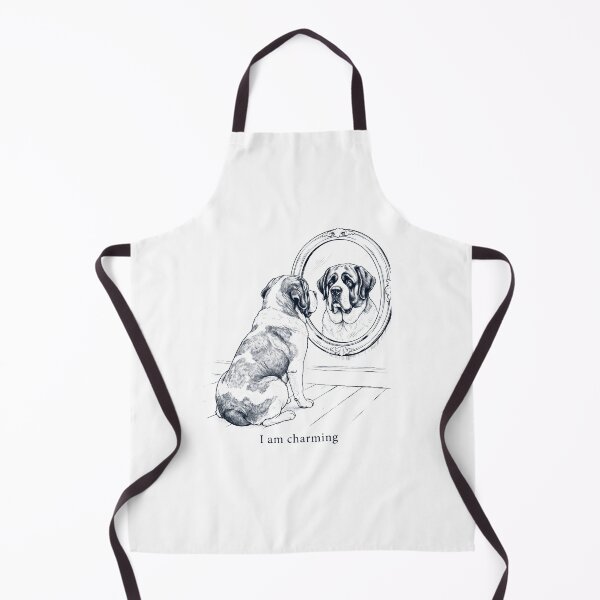 Item preview, Saint Bernard I Am Charming Mirror Meme Dog Lover designed and sold by dian-rody-crest.