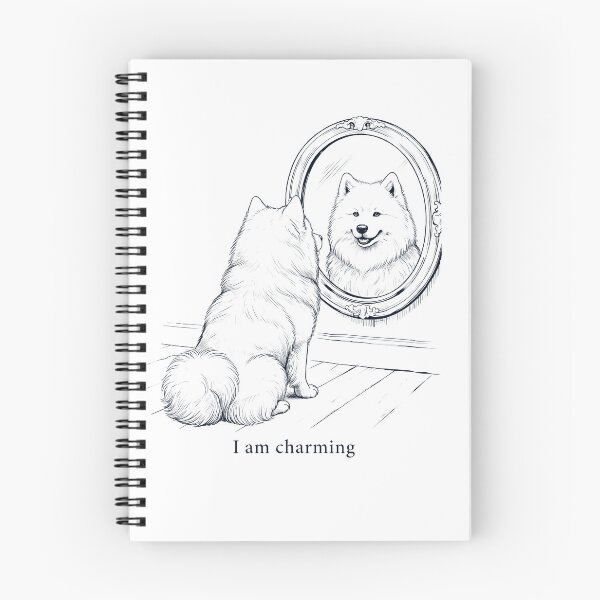 Item preview, Samoyed I Am Charming Mirror Meme Dog Lover designed and sold by dian-rody-crest.