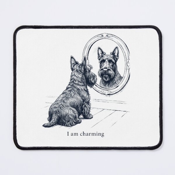Artikelvorschau, Schottischer Terrier Ich bin charmant Spiegel-Meme Hundeliebhaber entworfen und verkauft von dian-rody-crest.