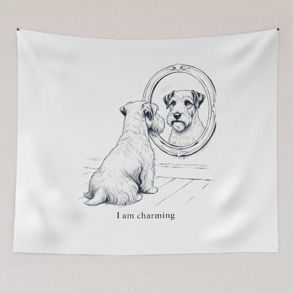 Item preview, Sealyham Terrier I Am Charming Mirror Meme Dog Lover designed and sold by dian-rody-crest.