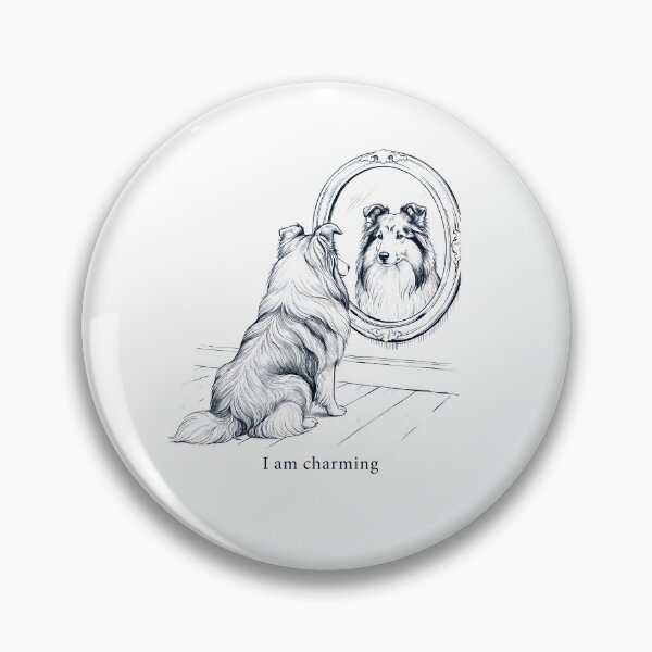 Item preview, Shetland Sheepdog I Am Charming Mirror Meme Dog Lover designed and sold by dian-rody-crest.