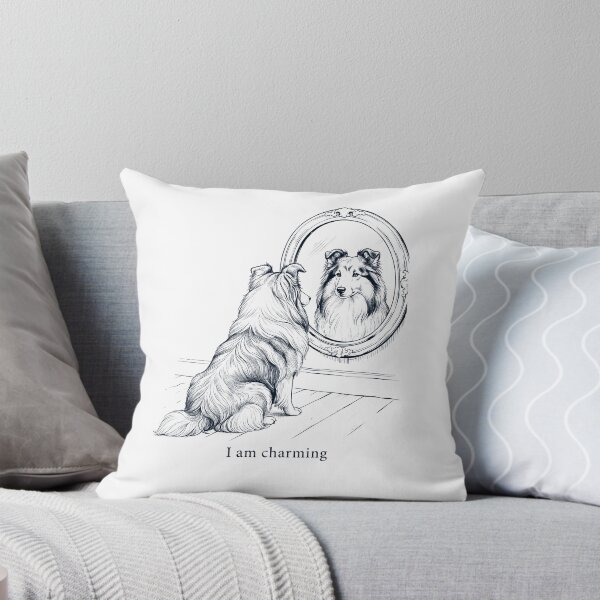 Item preview, Shetland Sheepdog I Am Charming Mirror Meme Dog Lover designed and sold by dian-rody-crest.