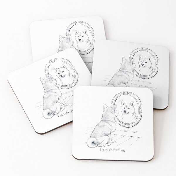Item preview, Shiba Inu I Am Charming Mirror Meme Dog Lover designed and sold by dian-rody-crest.