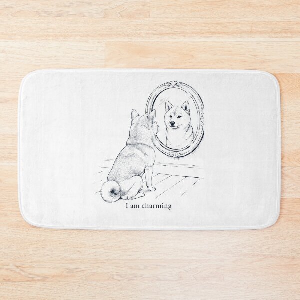Item preview, Shiba Inu I Am Charming Mirror Meme Dog Lover designed and sold by dian-rody-crest.