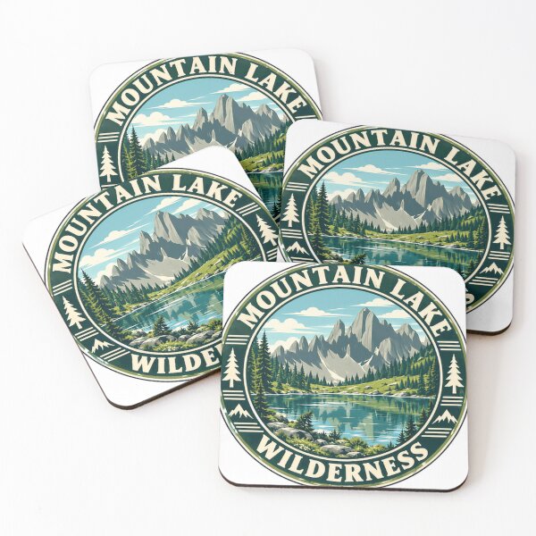 Item preview, Mountain Lake Wilderness Outdoor Adventure Nature Lover designed and sold by SEEM-drawing.