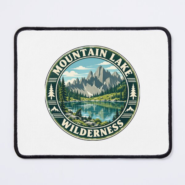 Item preview, Mountain Lake Wilderness Outdoor Adventure Nature Lover designed and sold by SEEM-drawing.