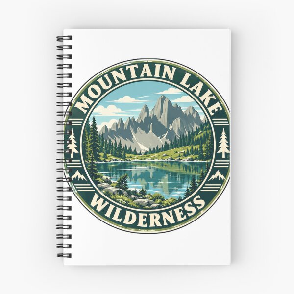 Item preview, Mountain Lake Wilderness Outdoor Adventure Nature Lover designed and sold by SEEM-drawing.