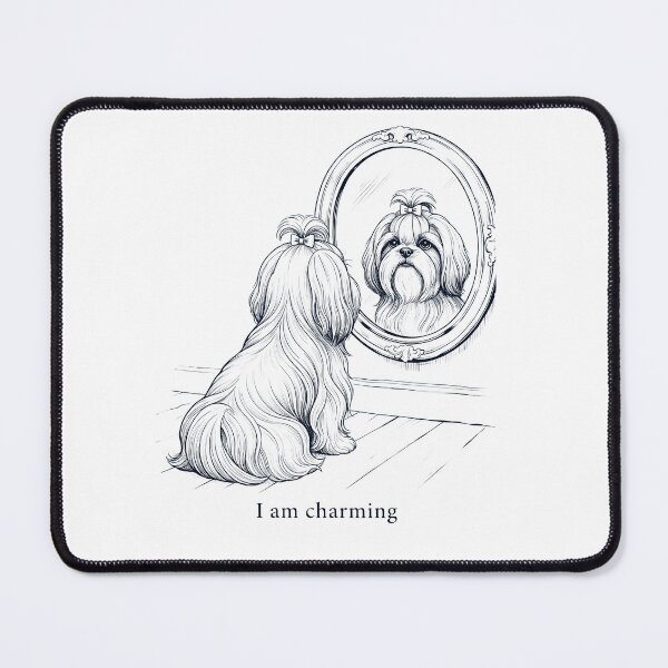 Item preview, Shih Tzu I Am Charming Mirror Meme Dog Lover designed and sold by dian-rody-crest.