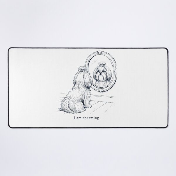 Item preview, Shih Tzu I Am Charming Mirror Meme Dog Lover designed and sold by dian-rody-crest.