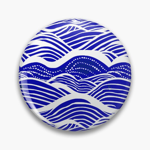Item preview, Beautiful Blue Waves Abstract Designs With White Surf designed and sold by DEC02.