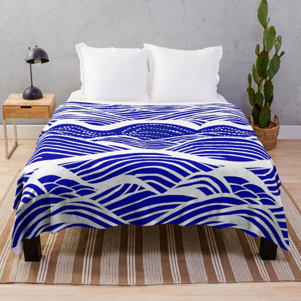 Item preview, Beautiful Blue Waves Abstract Designs With White Surf designed and sold by DEC02.