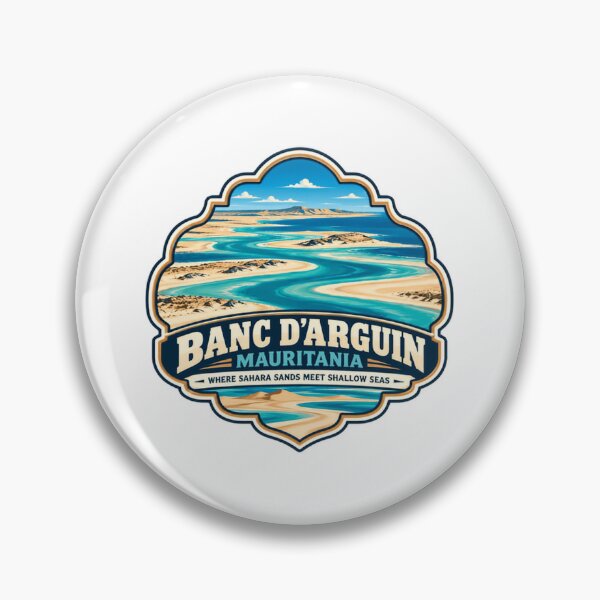 Item preview, Banc D'Arguin Mauritania Where Sahara Sands Meet Shallow Seas National Park Travel Souvenir designed and sold by JonesFlora2025.