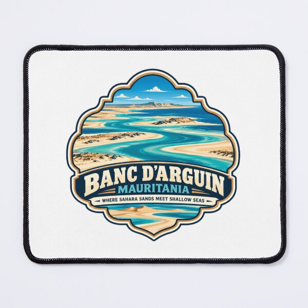 Item preview, Banc D'Arguin Mauritania Where Sahara Sands Meet Shallow Seas National Park Travel Souvenir designed and sold by JonesFlora2025.