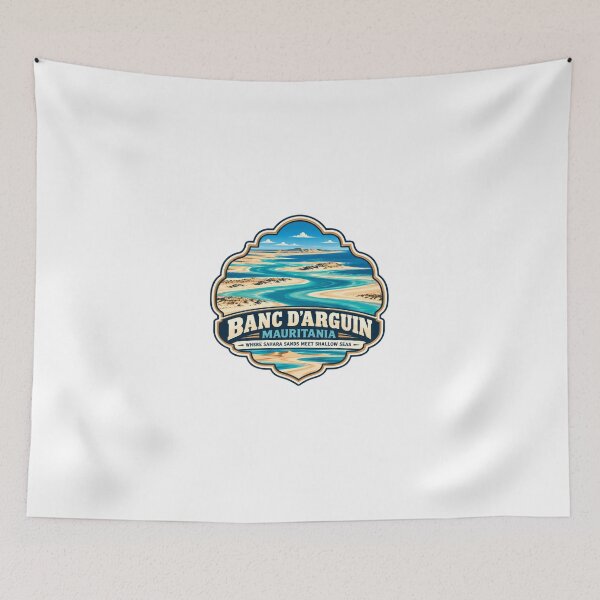 Item preview, Banc D'Arguin Mauritania Where Sahara Sands Meet Shallow Seas National Park Travel Souvenir designed and sold by JonesFlora2025.