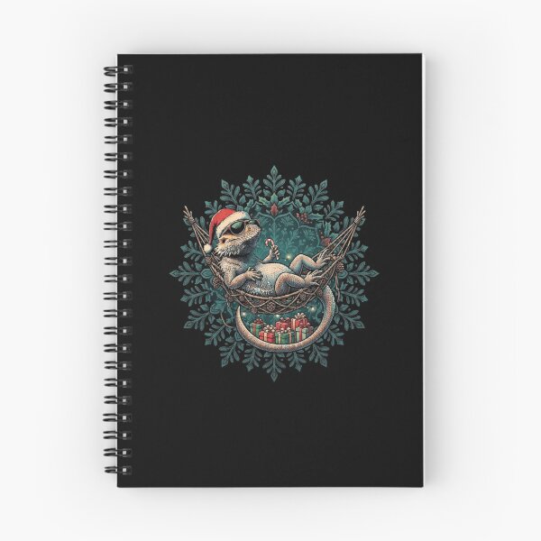Item preview, Festive Christmas Bearded Dragon Relaxing In Hammock Holiday Design designed and sold by Ostericaimusa.