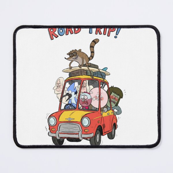 Item preview, Funny Regular Show Characters Road Trip In Small Red Car Classic designed and sold by circliqueart.