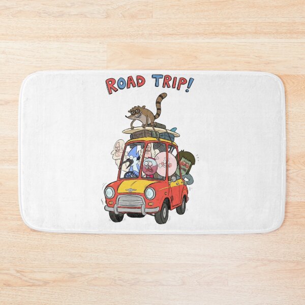 Item preview, Funny Regular Show Characters Road Trip In Small Red Car Classic  designed and sold by circliqueart.
