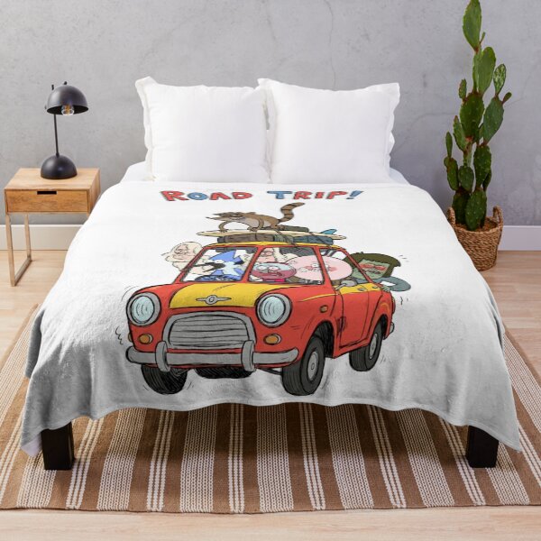 Item preview, Funny Regular Show Characters Road Trip In Small Red Car Classic  designed and sold by circliqueart.