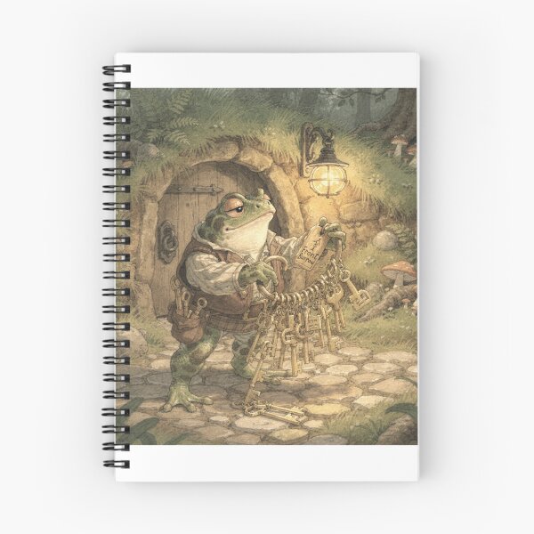 Item preview, Toad Locksmith Guarding the Burrow Keys designed and sold by PictorialWhimsy.