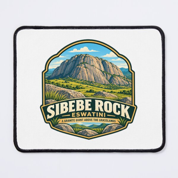 Item preview, Sibebe Rock Eswatini African Travel Landmark A Granite Giant Above The Grasslands designed and sold by JonesFlora2025.
