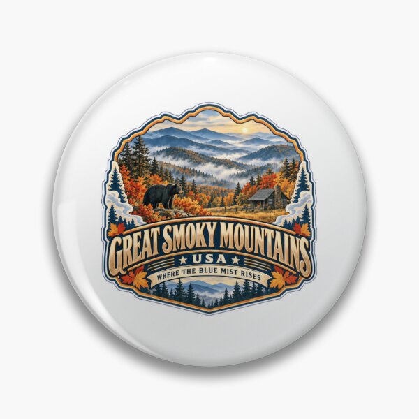 Item preview, Great Smoky Mountains USA Where The Blue Mist Rises National Park Travel Souvenir designed and sold by JonesFlora2025.