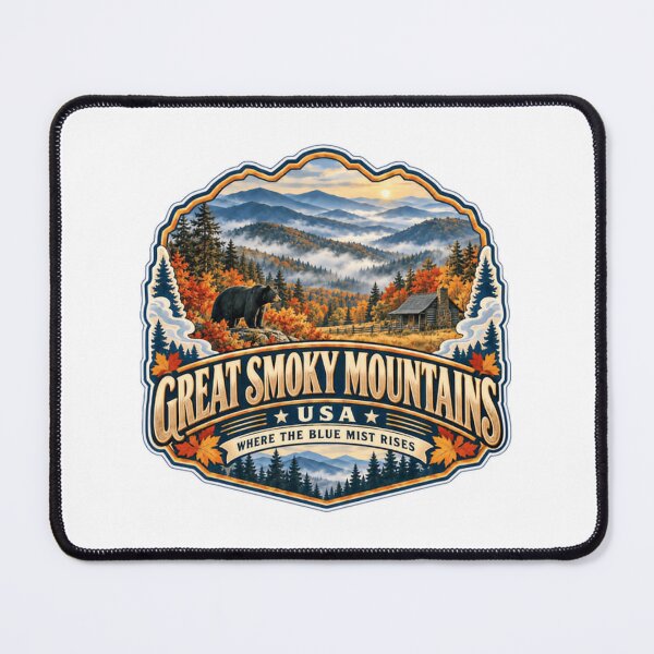 Item preview, Great Smoky Mountains USA Where The Blue Mist Rises National Park Travel Souvenir designed and sold by JonesFlora2025.