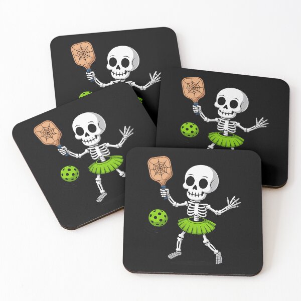 Item preview, Spooky Dink Spooky Pickleball Halloween Skeleton Sport designed and sold by ZariahNey.