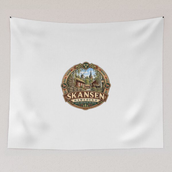 Item preview, Skansen Sweden Living Heritage Of The North Scandinavian Culture Tourist Souvenir designed and sold by JonesFlora2025.