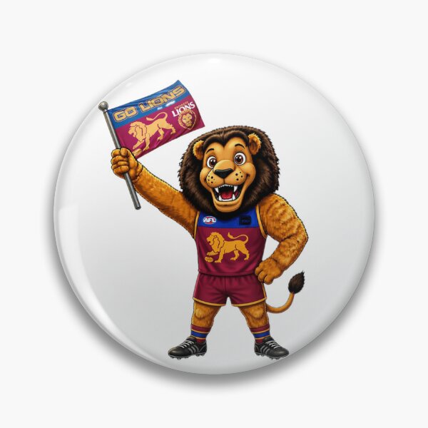 Item preview, Brisbane Lions Mascot designed and sold by PurrfectionMeow.
