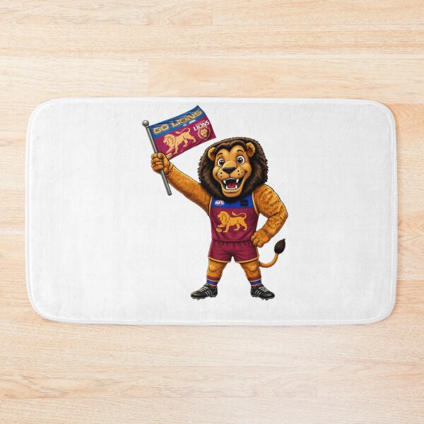 Artikelvorschau, Maskottchen der Brisbane Lions entworfen und verkauft von PurrfectionMeow.