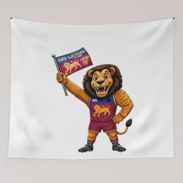 Item preview, Brisbane Lions Mascot designed and sold by PurrfectionMeow.