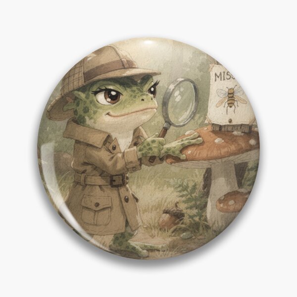 Item preview, Toad Detective on the Case of the Missing Fly designed and sold by PictorialWhimsy.
