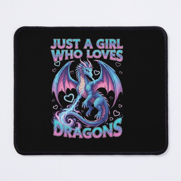 Item preview, Just A Girl Who Loves Dragons Cute Purple Fantasy Graphic designed and sold by Ostericaimusa.