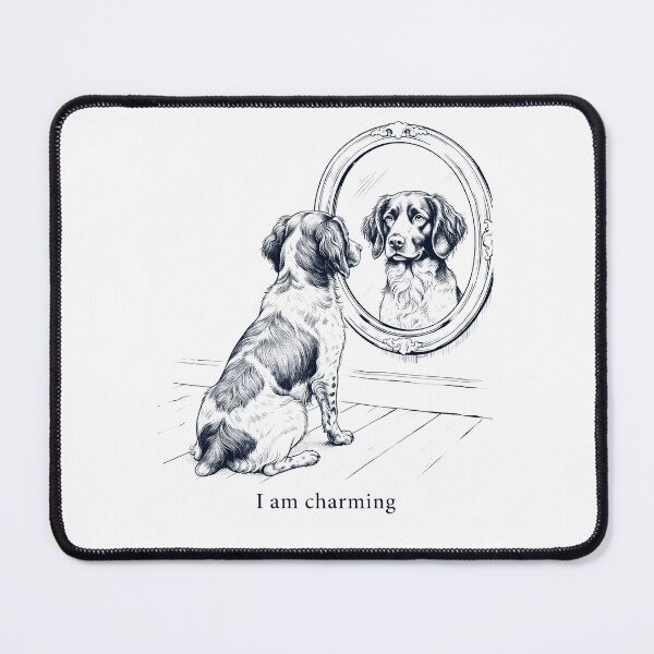 Item preview, Small Munsterlander Pointer I Am Charming Mirror Meme Dog Lover designed and sold by dian-rody-crest.