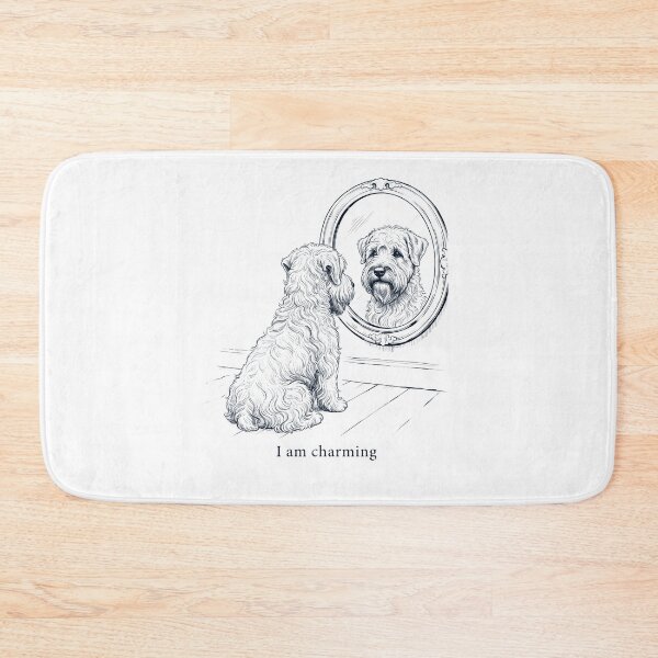 Item preview, Soft Coated Wheaten Terrier I Am Charming Mirror Meme Dog Lover designed and sold by dian-rody-crest.