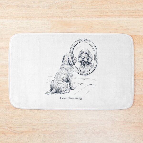 Item preview, Spinone Italiano I Am Charming Mirror Meme Dog Lover designed and sold by dian-rody-crest.