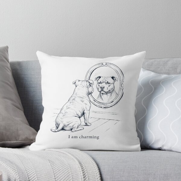Item preview, Staffordshire Bull Terrier I Am Charming Mirror Meme Dog Lover designed and sold by dian-rody-crest.