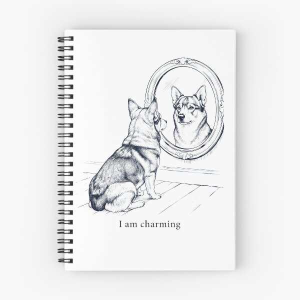 Item preview, Swedish Vallhund I Am Charming Mirror Meme Dog Lover designed and sold by dian-rody-crest.