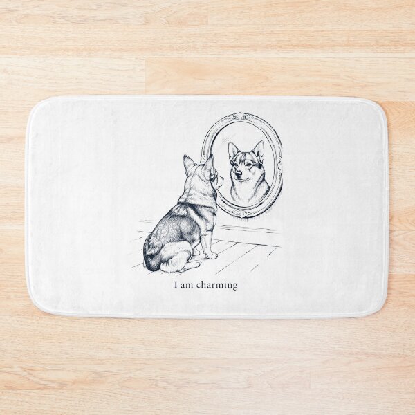 Item preview, Swedish Vallhund I Am Charming Mirror Meme Dog Lover designed and sold by dian-rody-crest.