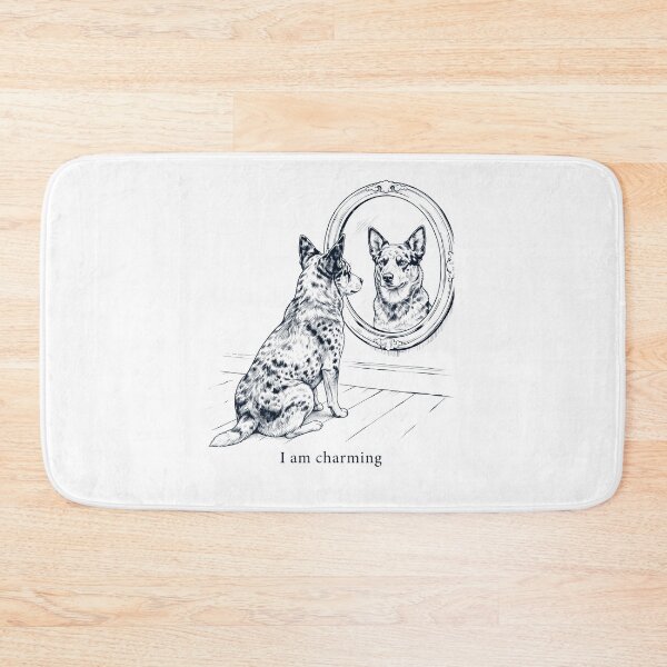 Item preview, Texas Heeler I Am Charming Mirror Meme Dog Lover designed and sold by dian-rody-crest.