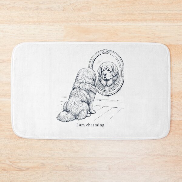 Item preview, Tibetan Mastiff I Am Charming Mirror Meme Dog Lover designed and sold by dian-rody-crest.