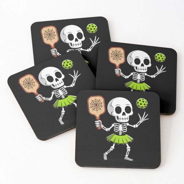 Item preview, Spooky Dink Spooky Pickleball Halloween Skeleton Sport designed and sold by ZariahNey.